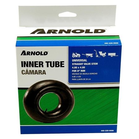 ARNOLD Wheelbarrow Inner Tube, 16 in, For 8 in Rim, 480 x 4 in Tire 490-328-0006